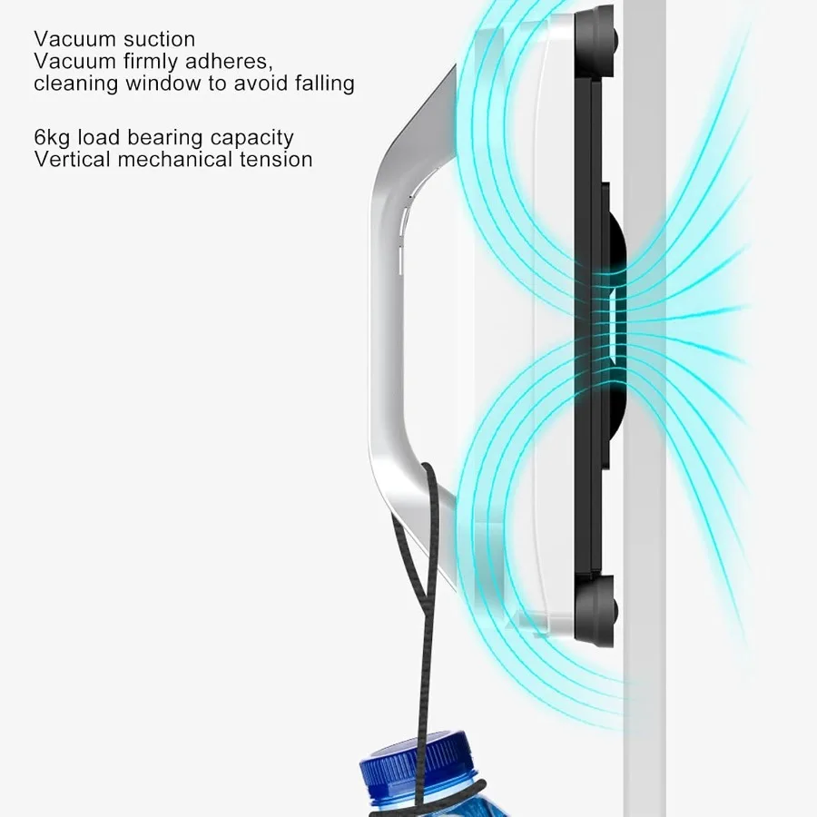 Remote Control Window Cleaning Robot with Water Spray for High Rise Windows 2800Pa Strong Suction Low Noise Automatic Glass Cle