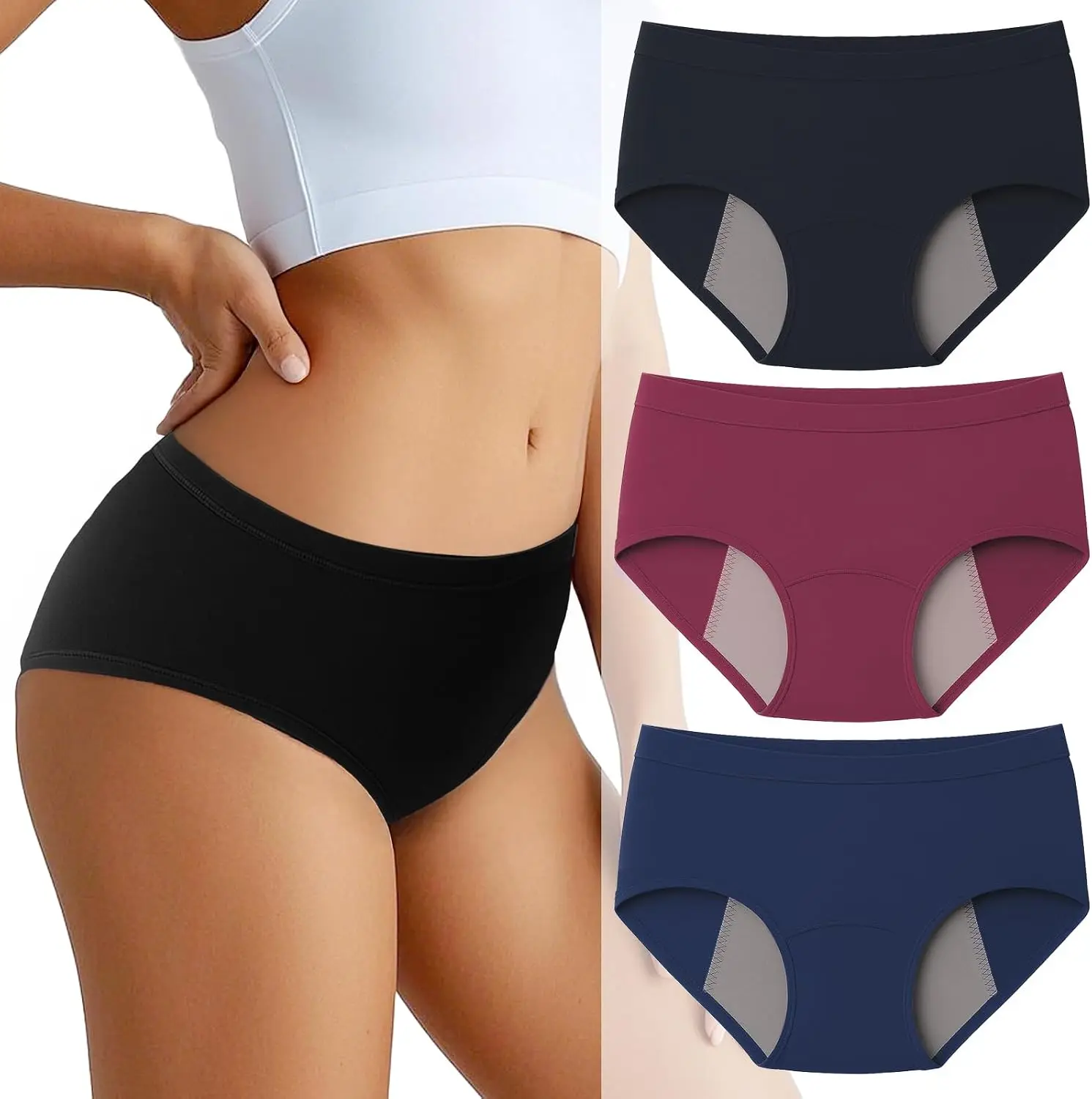 Ropa Interior para Incontinencia para Mujer, Ropa Interior Postparto a Prueba de Fugas
