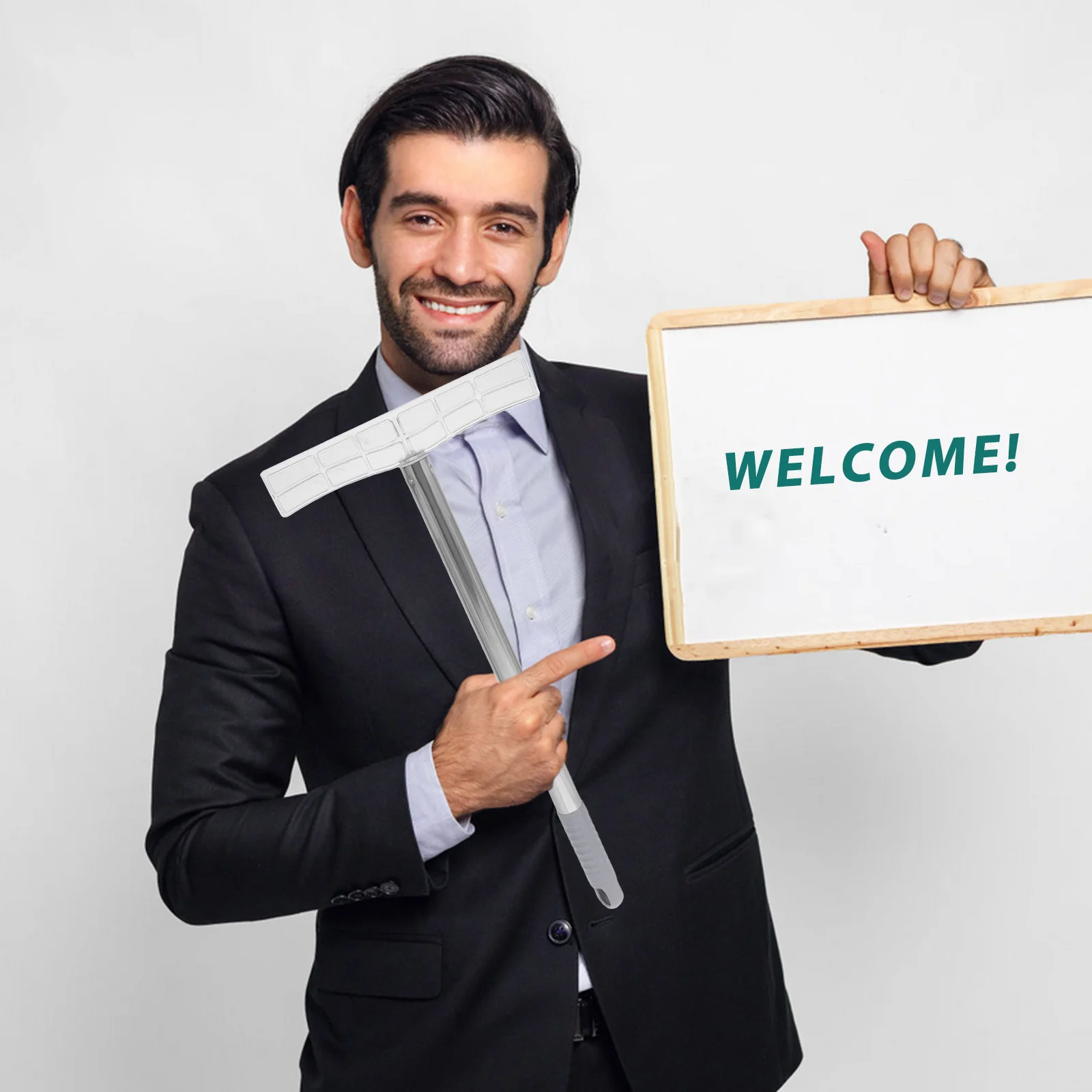 

2 шт. портативных держателей для вывесок с выдвижной штангой для ручных вывесок, для уличных мероприятий, политических акций, спортивных фанатов, легкие