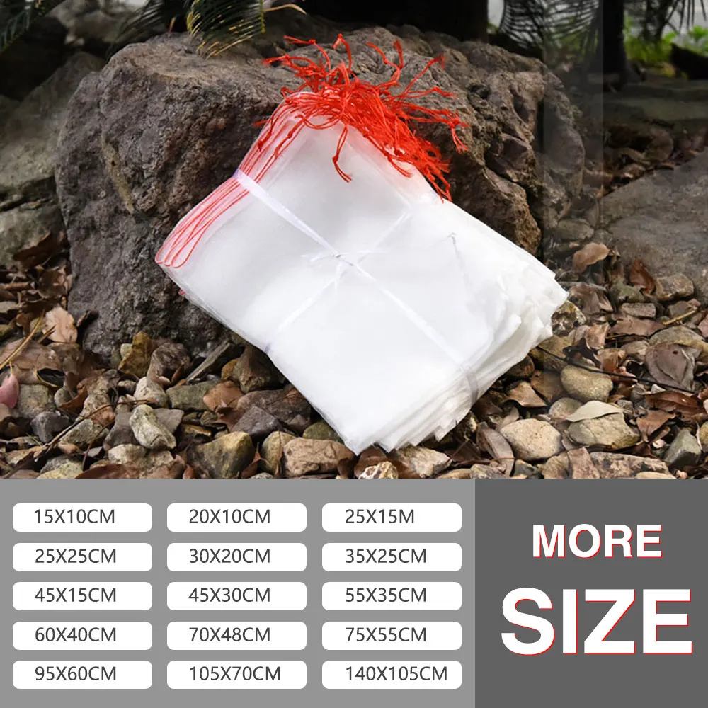 Nylon Netting Bag Fruit Protective Grow Bags for Orchard Grape Apple Anti-bird Pest Control Mesh Cover Garden Tools Accessories