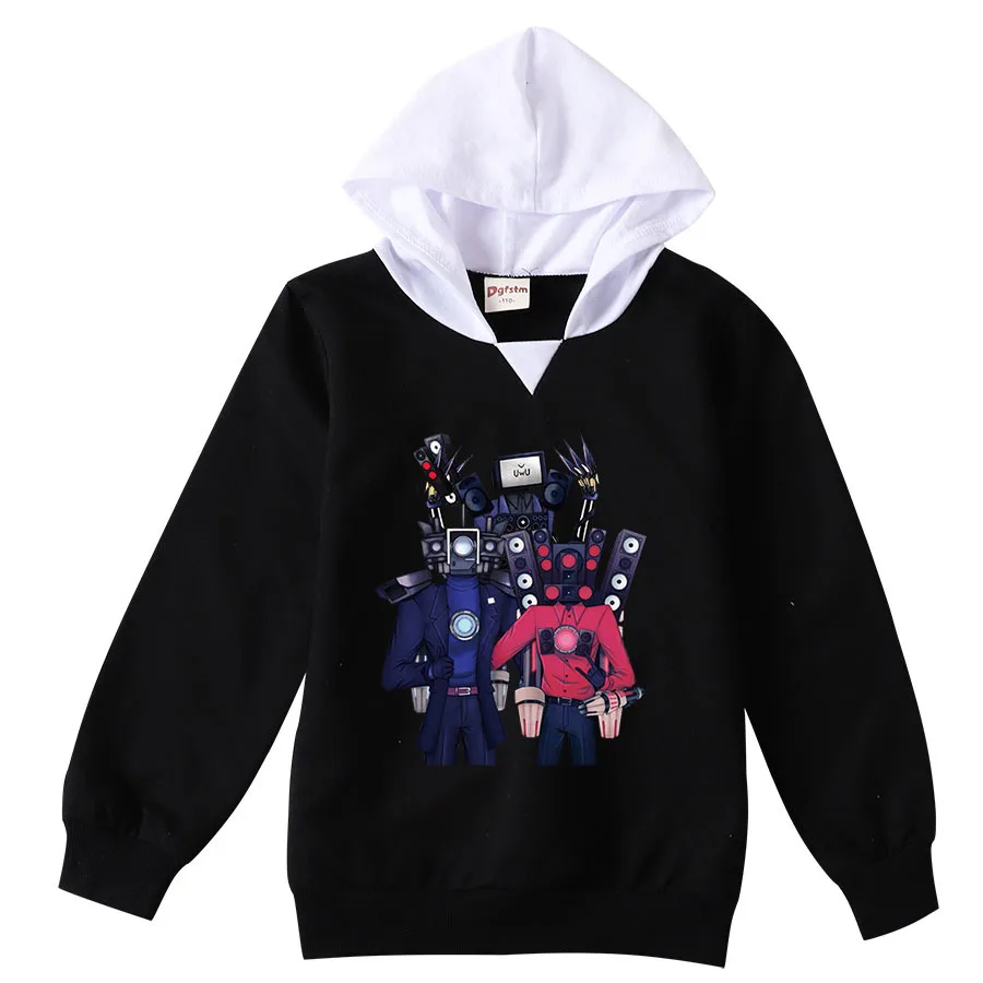 

Game Skibidi Toilet Hoodie Kids Hooded Jumper Toddler Boys Long Sleeve Tops Coats Girls Outerwear Baby Boys Pullover Sweatshirts