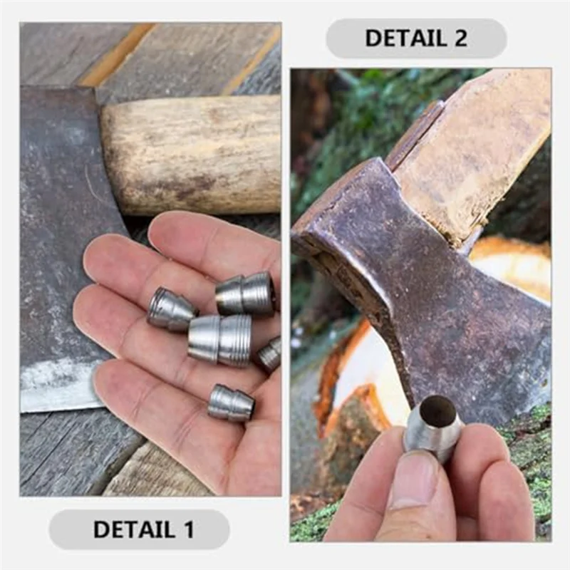 

20Pcs Safety Handle Wedges Handle Replacement Iron Handles Splitting Wedges Conical Handle Wedges For Claw Hammer Sledge