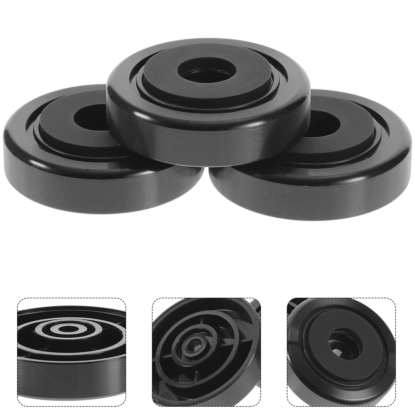 

4Pcs Speaker Isolation Feet Aluminum Alloy Rubber Shock Absorber Pads for Subwoofer Turntable Hifi Audio Equipment