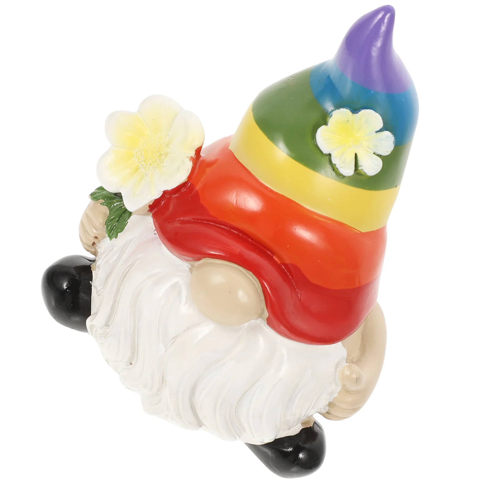Figurine de Gnome de jardin colorée en résine, décoration de maison, ornements d'extérieur, décoration faite à la main pour magasin et salon