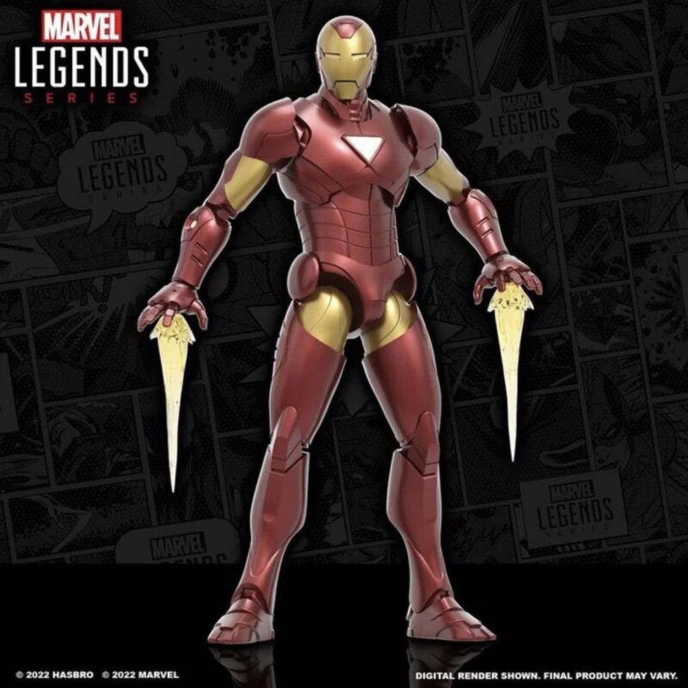 

Hasbro Marvel Legends 1/12 Desperate Iron Man 6 Inch Iron Man Action Figure Model Toy Collect Desktop Ornaments Boy'S Gift