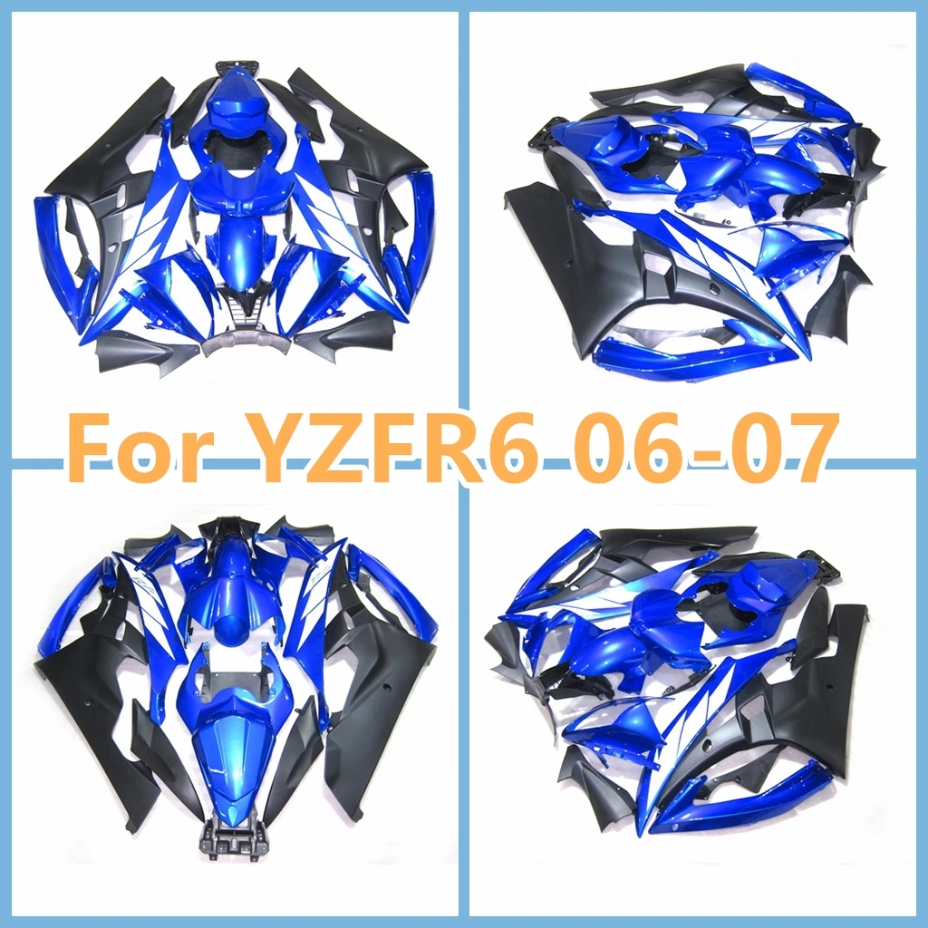 

Fairings Kit Fit For Yzf R6 2006 2007 yamaha yzfr6 06 07 ABS Injection Molding Blue Grey Bodywork Set