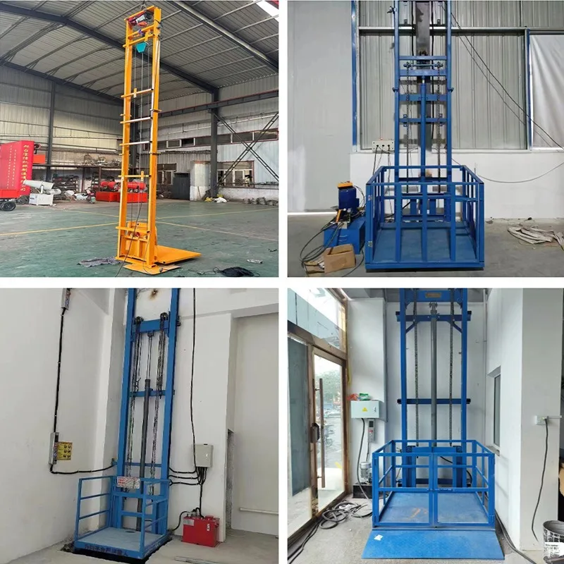 2-8m Electric Cargo Lift Hydraulic Elevator Home Lifting Platform Warehouse Factory Basement Barrier Free Elevator