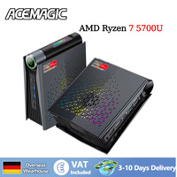 ACEMAGIC S3A MINI PC AMD Ryzen 7 5700U Processor RAM 32GB DDR4(Up to 64GB)512GB SSD Dual Channel 8 Cores/16 Threads Wifi6 BT5.2