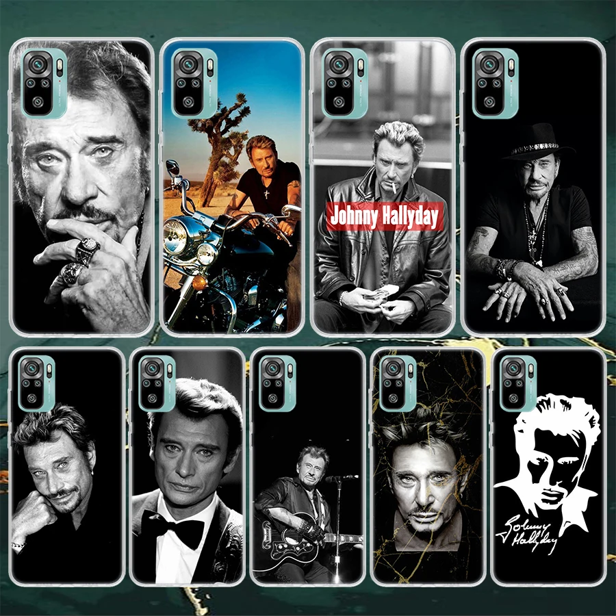 Johnny Hallyday Music Soft Phone Case For Xiaomi Redmi 10 10A 10C 9 9A 9C 9T 12 12C 8 8A 7 7A 6 6A S2 K20 K40 Pro 10X K30 Coque