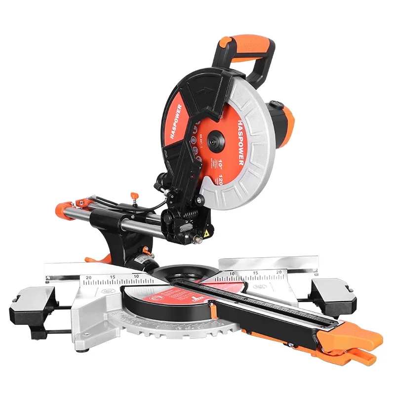 Original brand new！10inch 255mm Sliding Wood Miter Saw Single Bevel  LED Light Electric Power Tool Cutting Machine