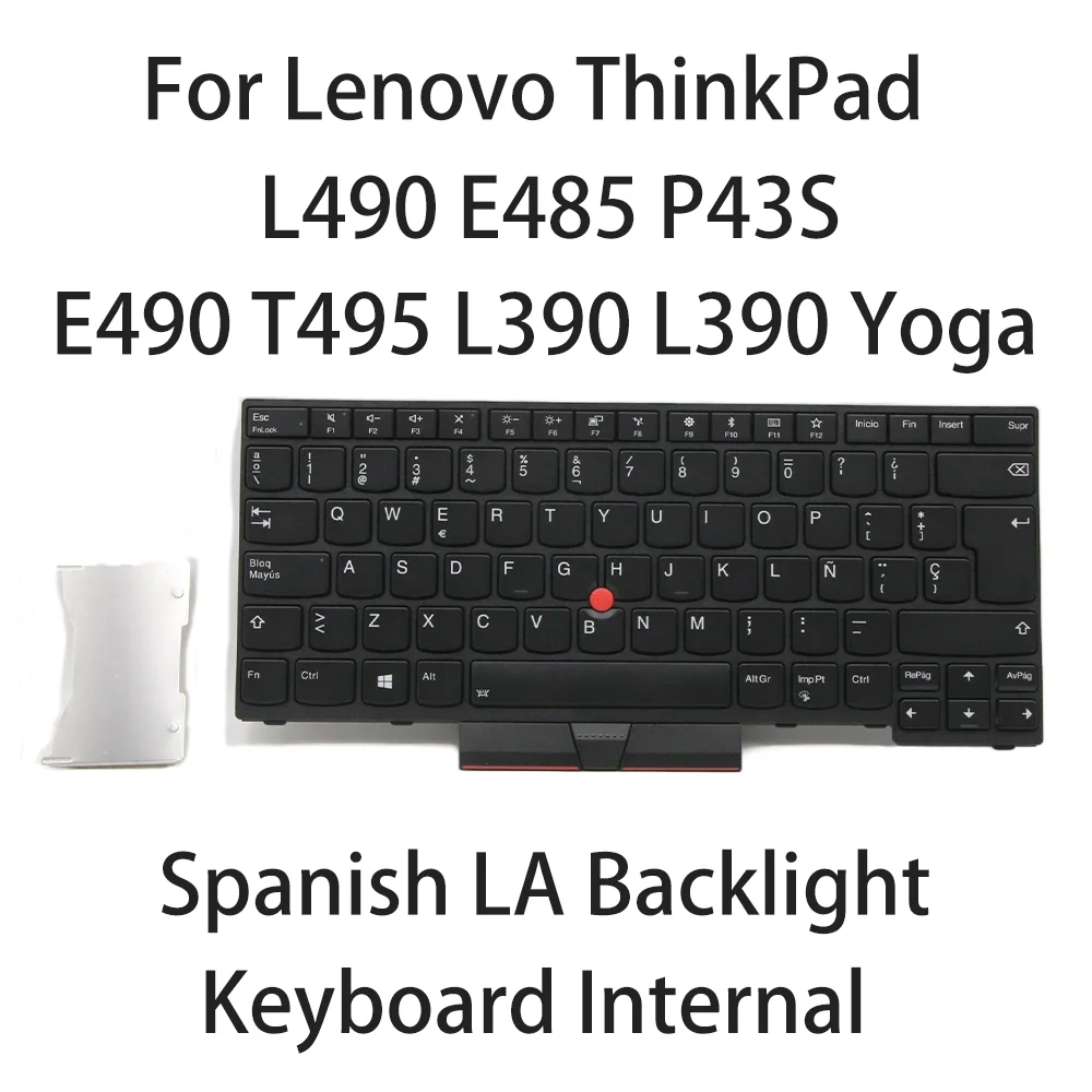 

Новая клавиатура для ноутбука Lenovo E490 T495 L390 L390 Yoga L490 E485 P43S испанская подсветка FRU:01YP290 01YP370 01YP450 01YP530
