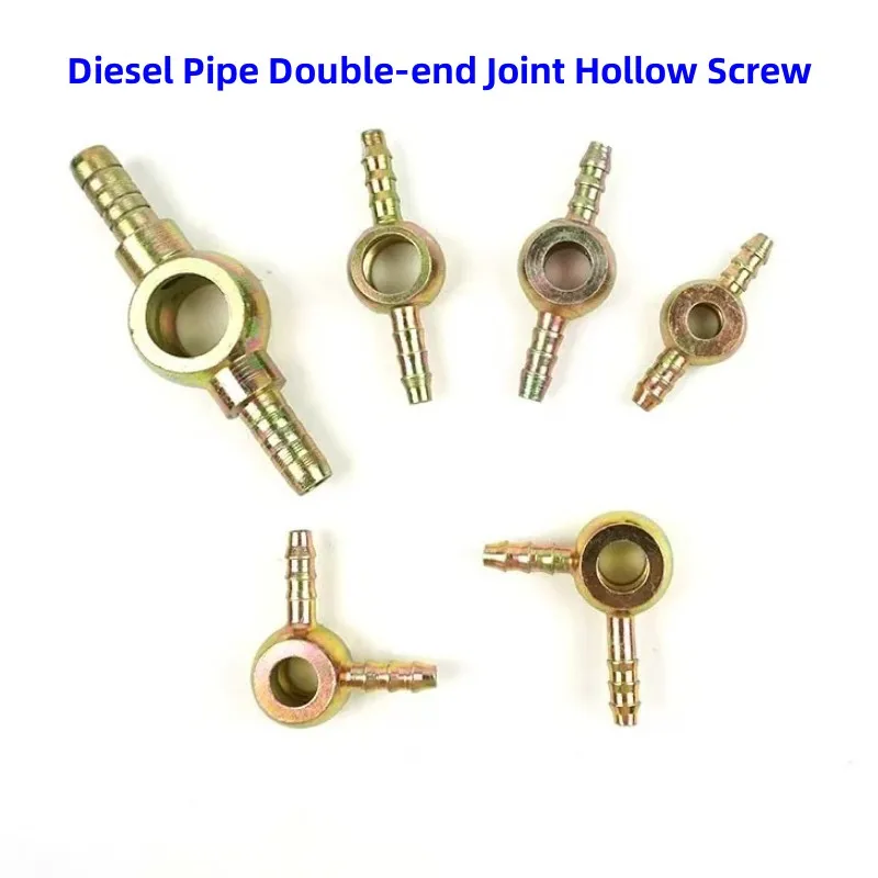 

5PCS Diesel Pipe Double-end Joint Hollow Screw Oil Ball Head Motorcycle Refit Oil Connector