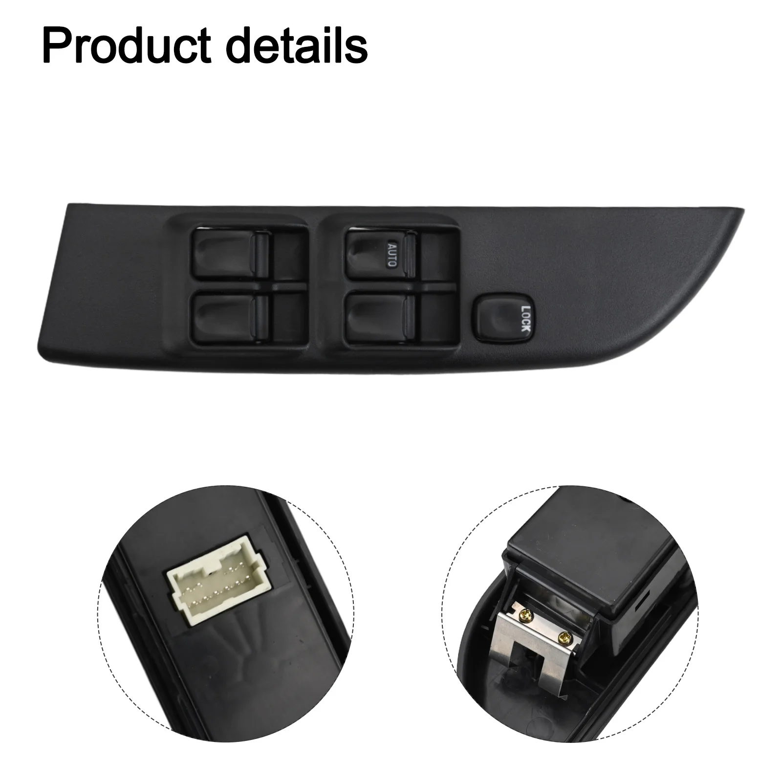 

Master Window Switch Power Window Control Switch Easy Installation Design Extended Use Durability 24.3*7.1*7.3cm