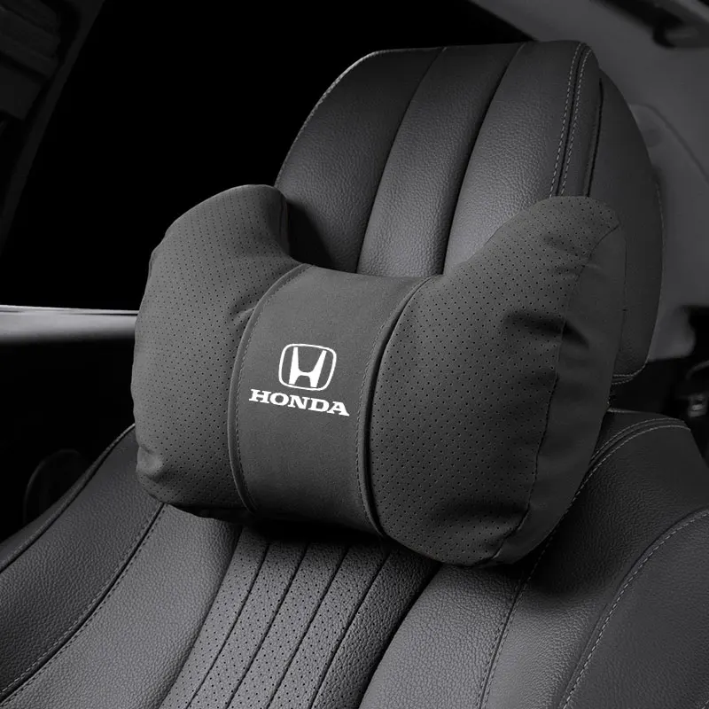 

Car Interior Seat Suede leather Bull Horn Headrest For Honda Civic Accord Jazz Fit CRV Odyssey City Pilot Vezel Prelude Insig