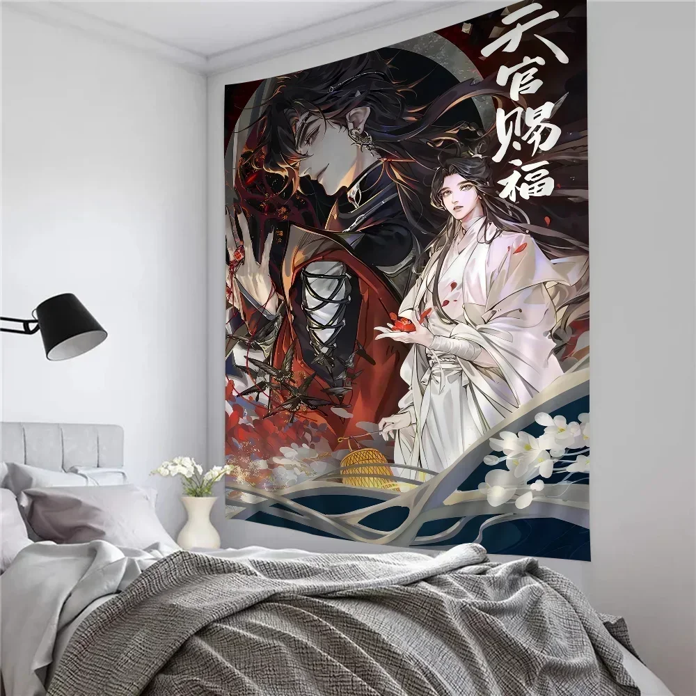 Heaven Official’s Blessing Xie Lian Hua Cheng Tapestry Art Printing Art Science Fiction Room Home Decor Home Decor