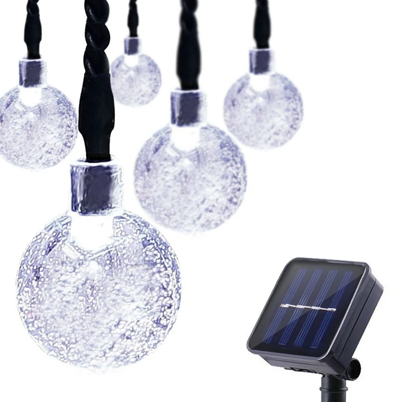 

Solar Lights For Outdoors,60 LED Balls Fairy Lights Colourful 11M 8 Modes Outdoor Solar Lights Garden Lighting For Patio