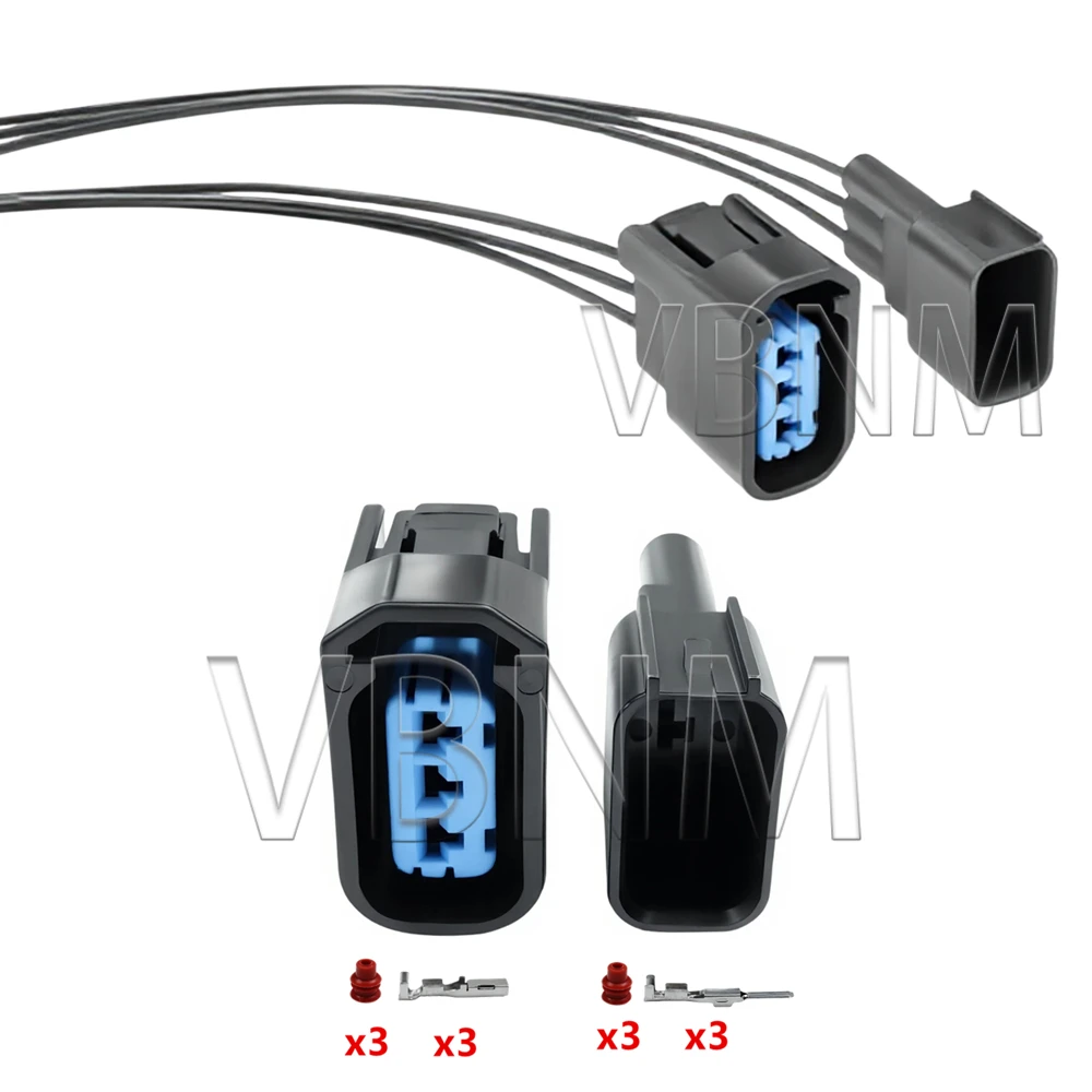 3 Pin 6189-0728 Auto Sealed Connector Car High Voltage Pack Ignition Coil Wire Cable Socket For Honda Accord CRV