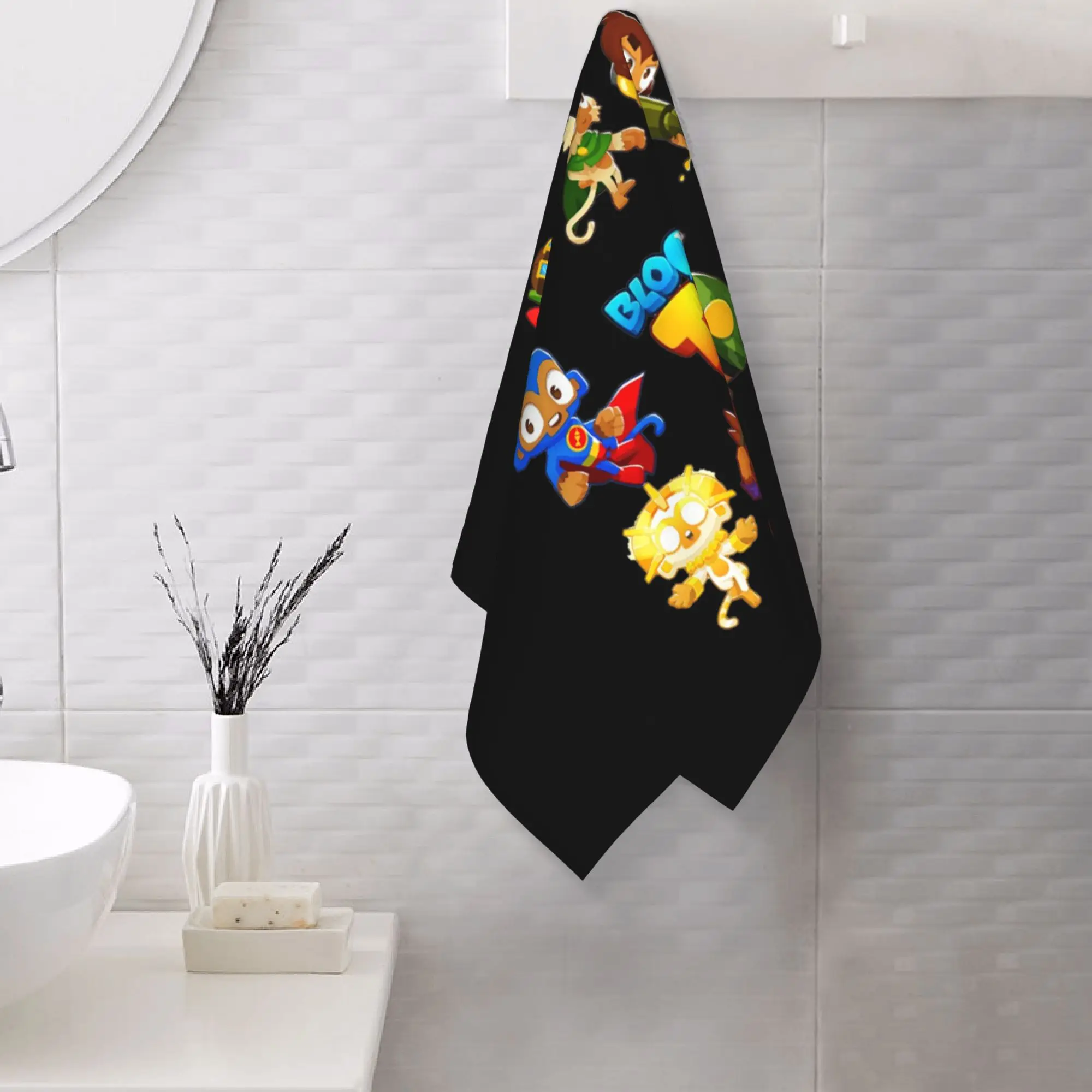 Custom BTD6 Compilation Soft Face Towel Quick Dry Pool Bath Cotton Towels Breathable