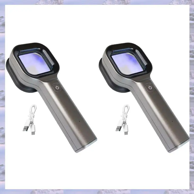 2025-2X bois lampe analyseur de peau Portable Salon de beauté du visage analyseur UV bois lampe pour soins de la peau analyse des tests