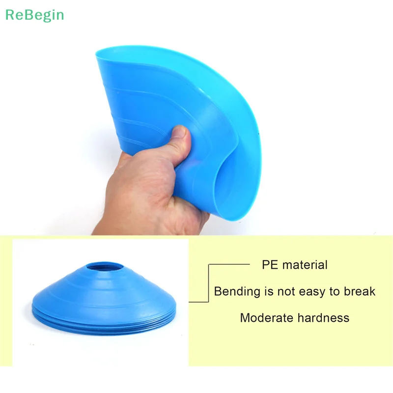 1/5/10PCS Disc Cone Set Multi Sport Training Space Cones With Plastic Stand Holder For Soccer Football Ball Game Disc