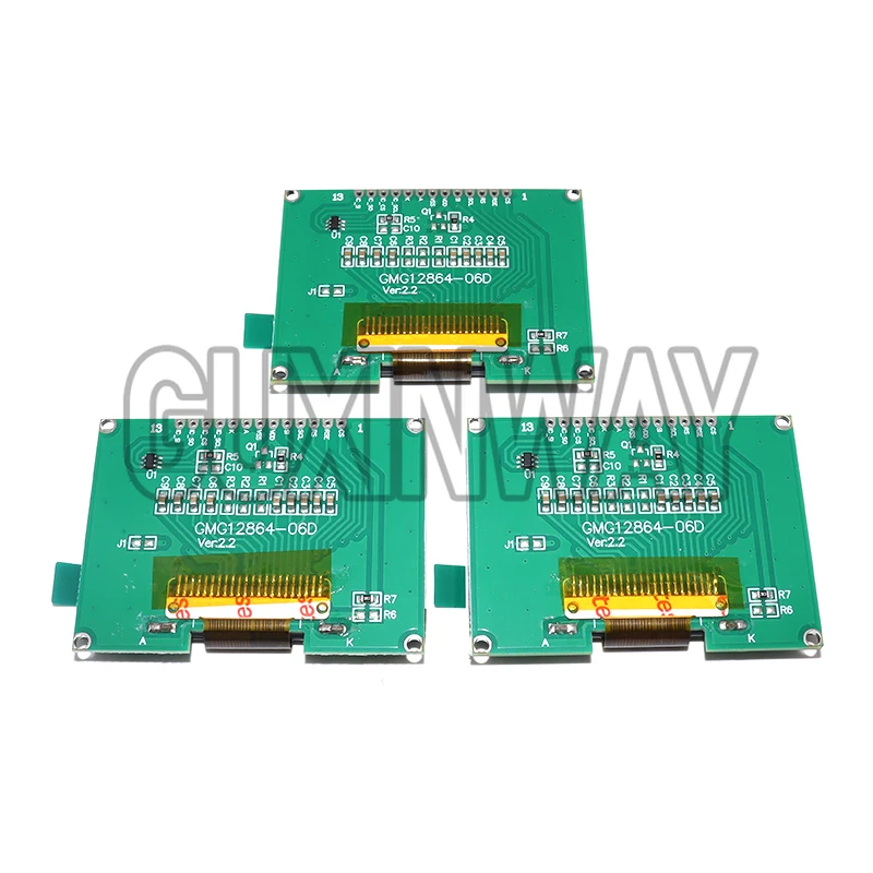 Lcd12864 12864-06D, 12864, modul LCD, COG, dengan font Cina, layar dot matrix, antarmuka SPI