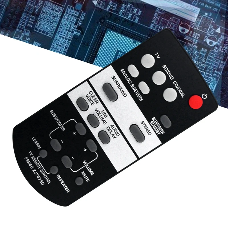 FSR66 ZJ78750 Remote Replacement For Yamaha Sound Bar YAS-103 YAS-105 YAS-106 YAS-107 YAS-108 YAS-207 ATS-1030 ATS-1080