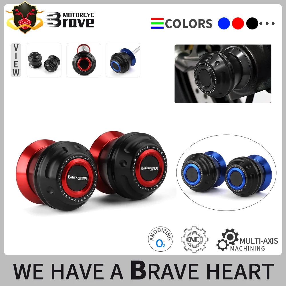 

For KAWASAKI Versys 650 VERSYS 1000 Versys 650 1000 2017-2024 Motorcycle Front Wheel Protector Axle Fork Crash Protect Slider