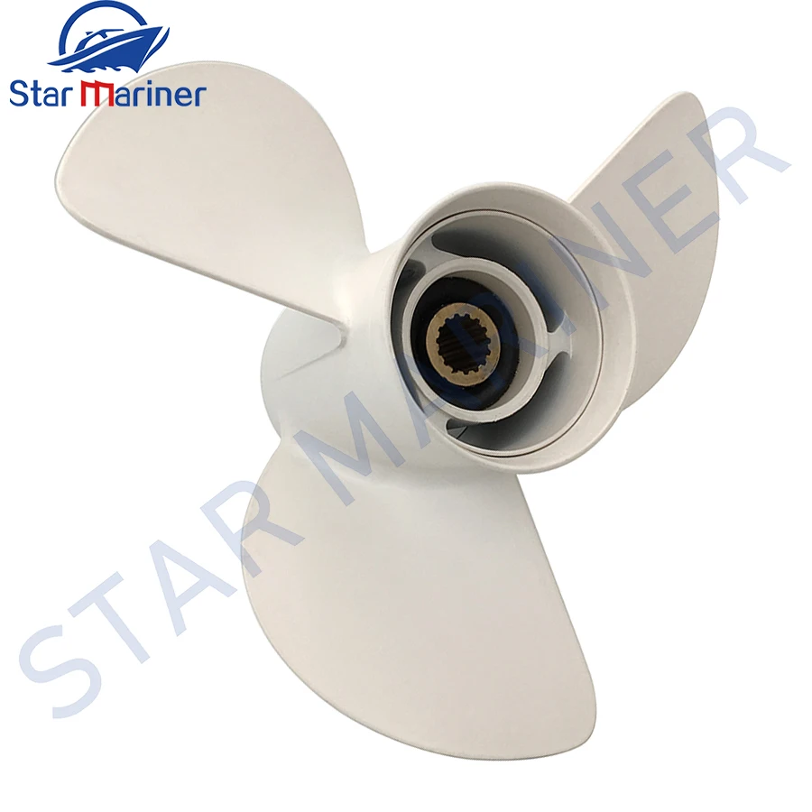 6E5-45945-01-EL 13 1/4x17-K Aluminum Alloy Propeller For Yamaha Outboard Motor 75HP 85HP 90HP 115HP 6E5-45945 Boat Engine