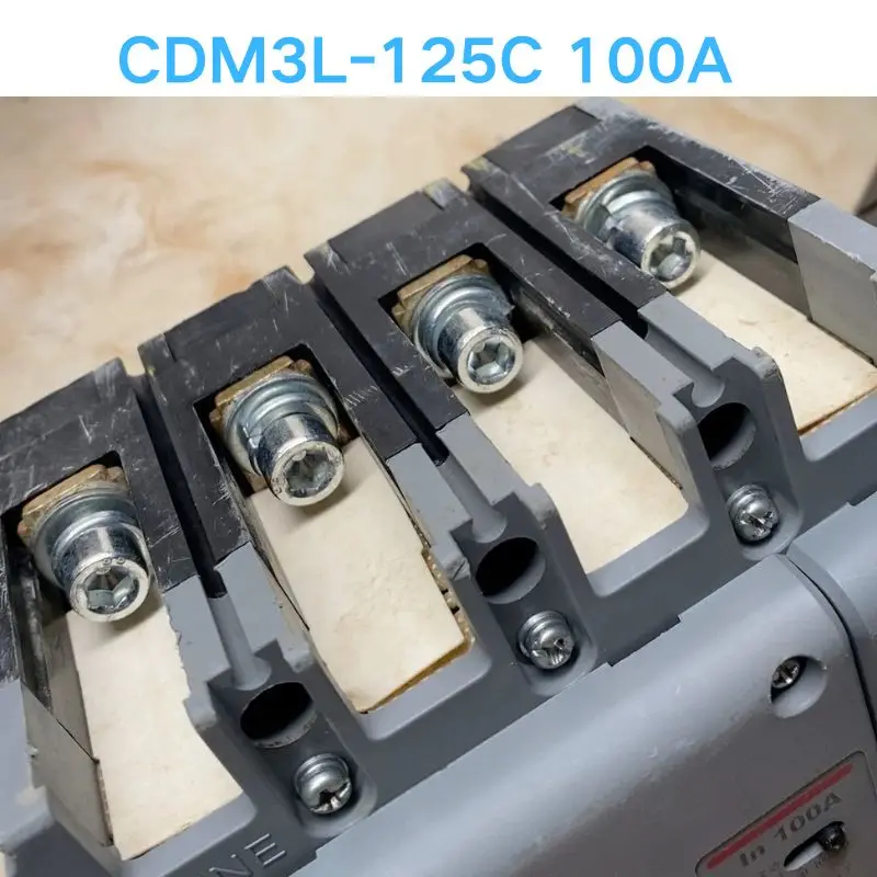 Second hand test OK CDM3L-125C 100A Molded Case Circuit Breaker