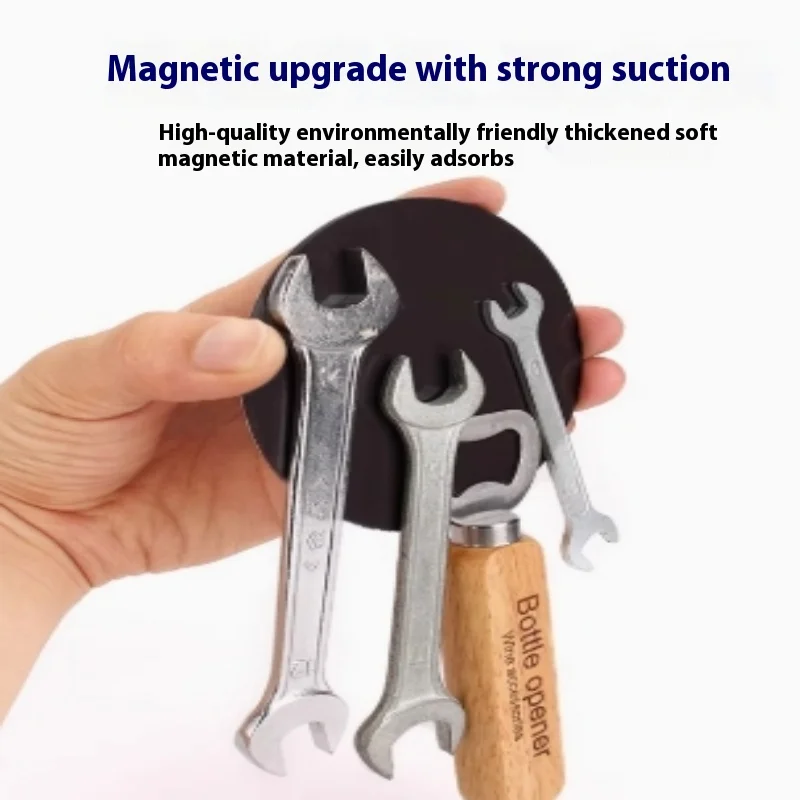 Adhesive Round Magnetic Sheets - Strong Flexible Strips for Crafts, Office & Home | Durable Self-Stick Soft Magnet Stickers