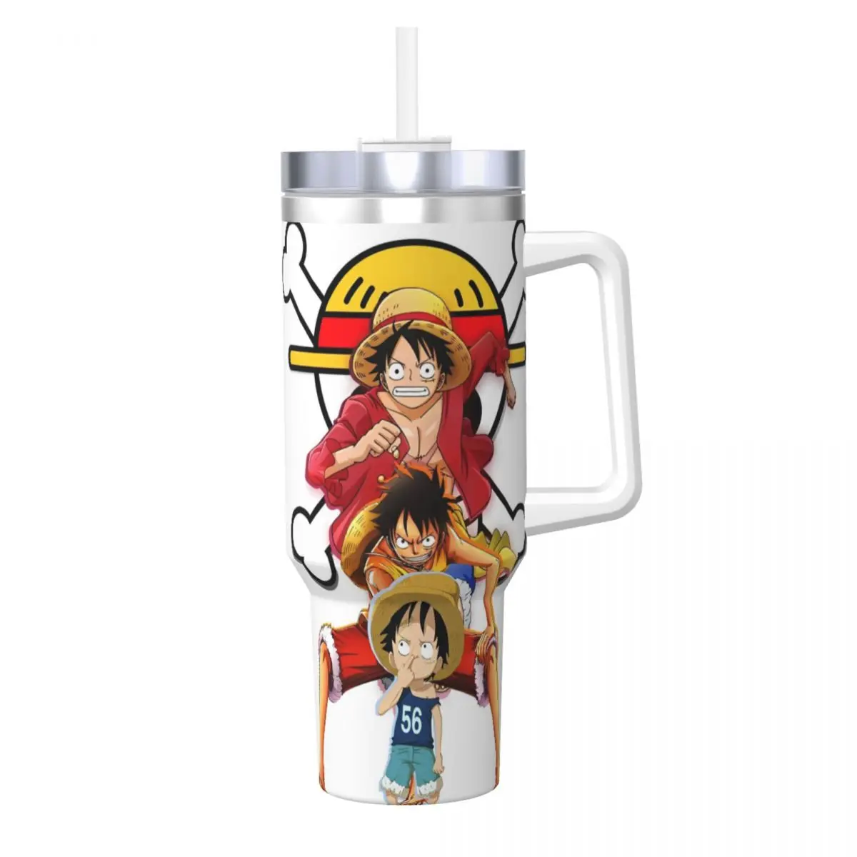 Stainless Steel Tumbler O-One Anime P-Piece Thermal Mug Insulated Hot Drinks Mugs Cup Camping Custom Water Bottle