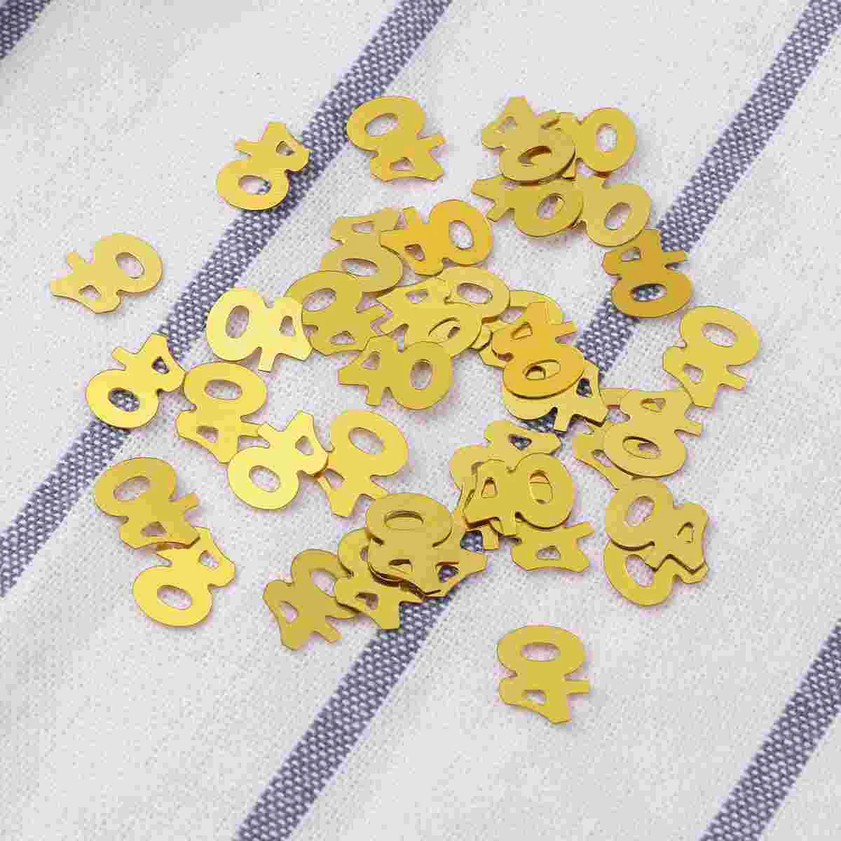 1200 Pcs Number Confetti Confetti For Party Decoration for Party Delicate Birthday Anniversary Celebration