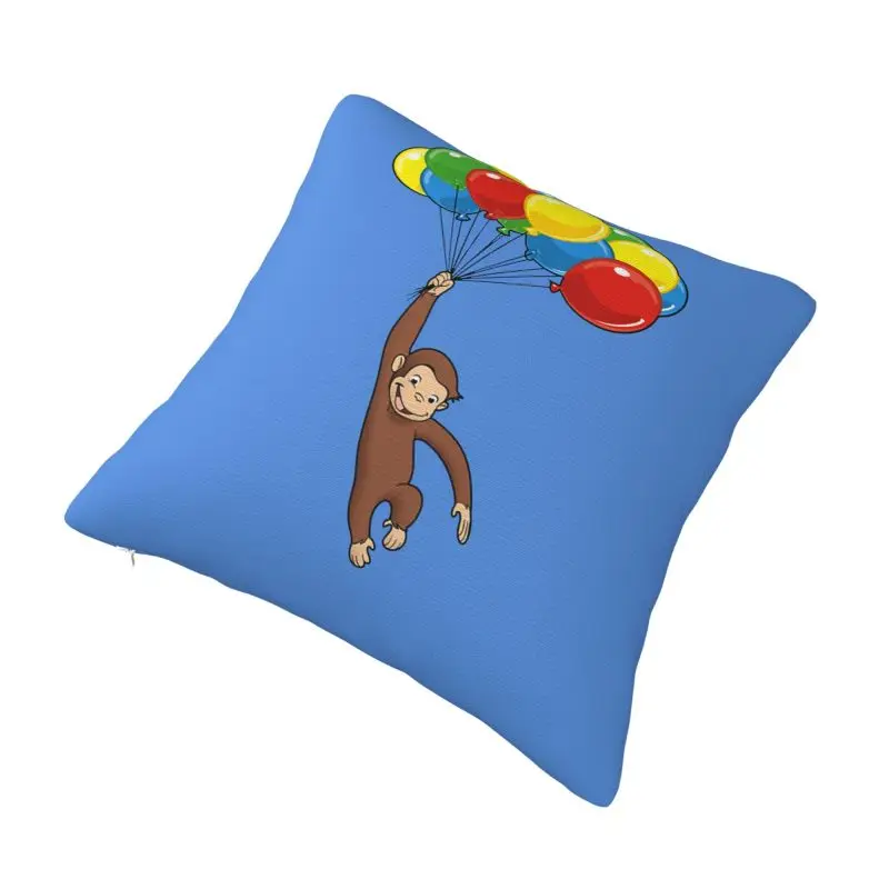 Custom Funny George The Curious Anime Monkey Pillow Case Luxury Cushion Cover Soft Pillowcase