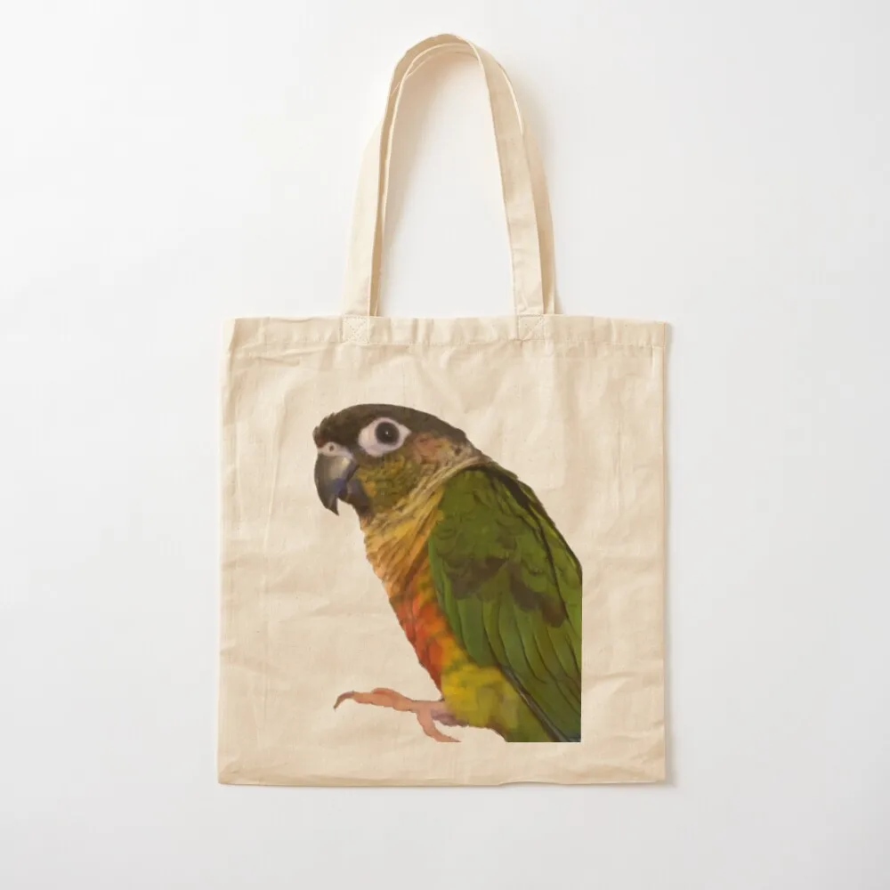 

Green Cheek Conure design Conure Small Parrot Parakeet Parrot lover Tote Bag Cloth bags Canvas Tote Bag