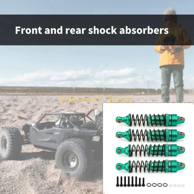 E7CE -schokdempers dempermetaalschokdempers voor 1/18 vrachtwagenauto -deel accessoires