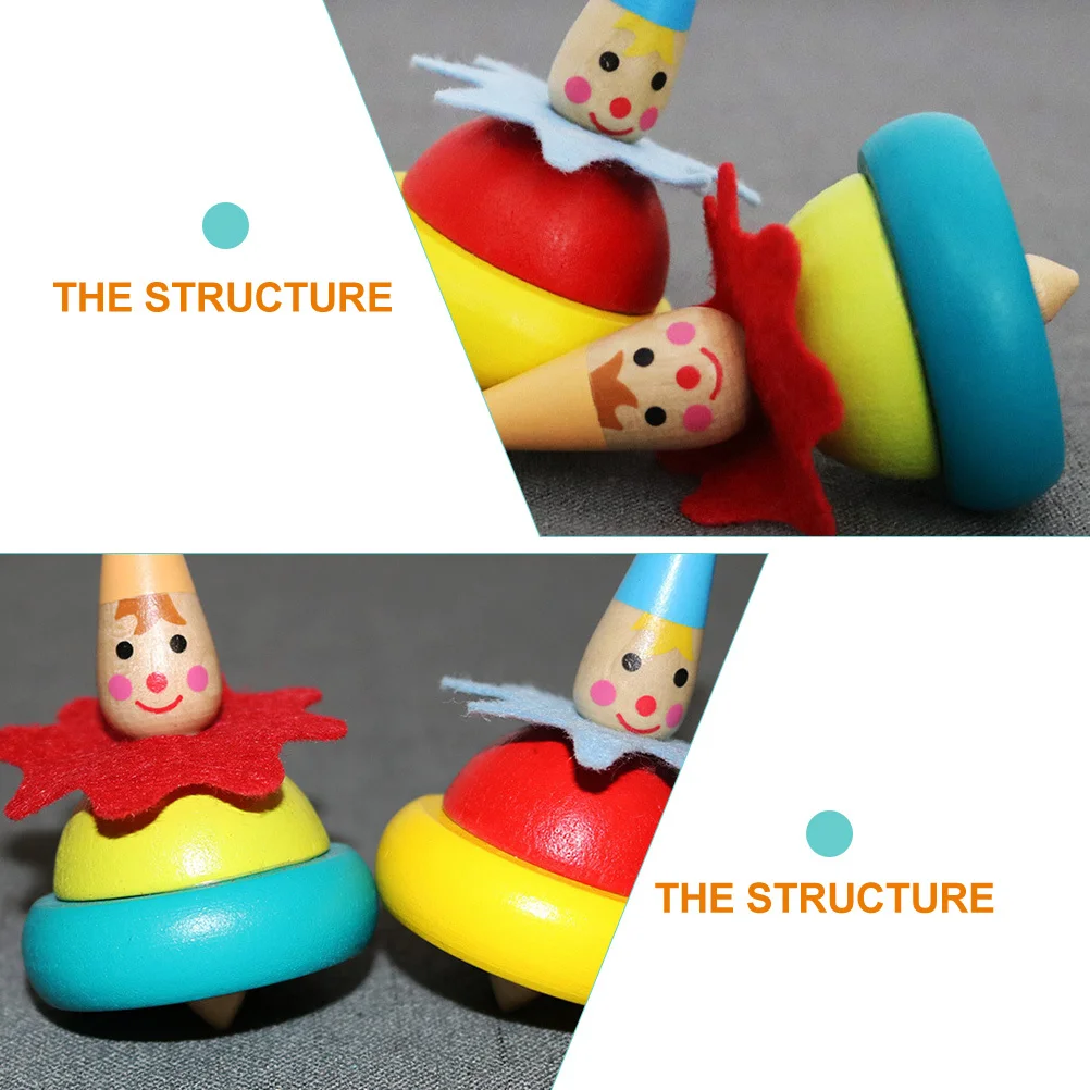 

4Pcs Gyro Creative Funny Rapid Spin Kids Accessory Household Children Educational Interactive Supply Gyro Toy Household Kids Toy