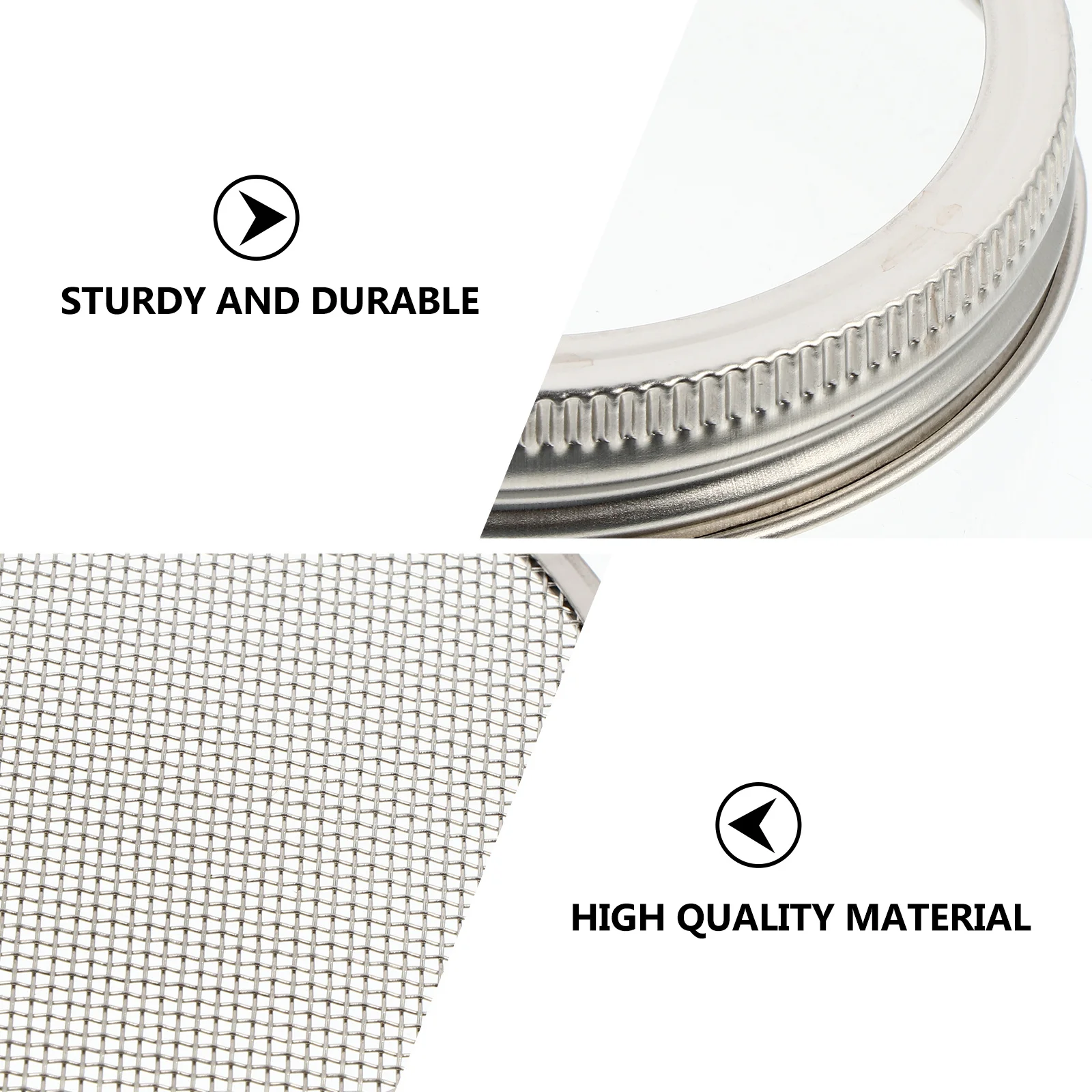 

3Pcs Stainless Steel Sprouting Jar Lid Screens for Canning Jars Easy Drain Strainer Sprouting Lids Sprouts