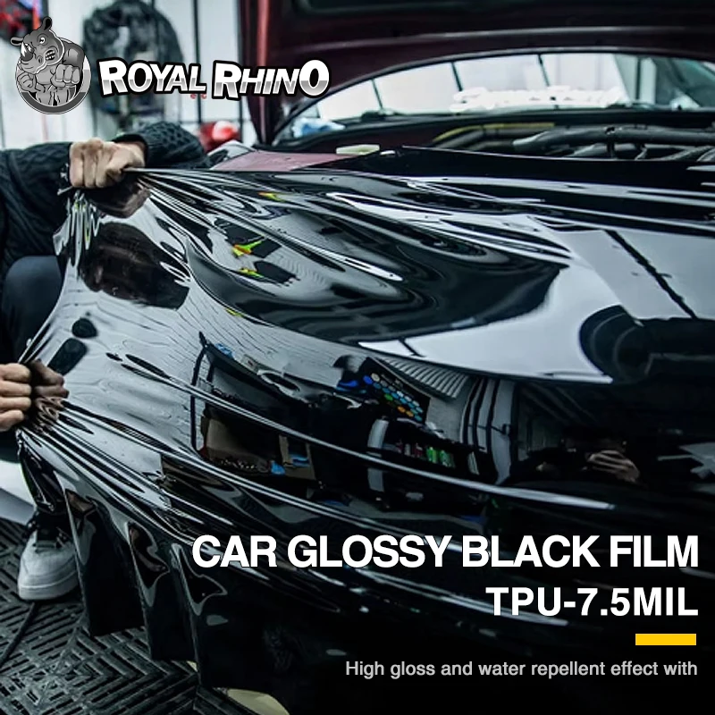 

Super Gloss Black 7.5mil Tpu Car Paint Protection Film Uv-Proof Heat repair Auto-Repair Scratch-Resistant Body Car Body Film