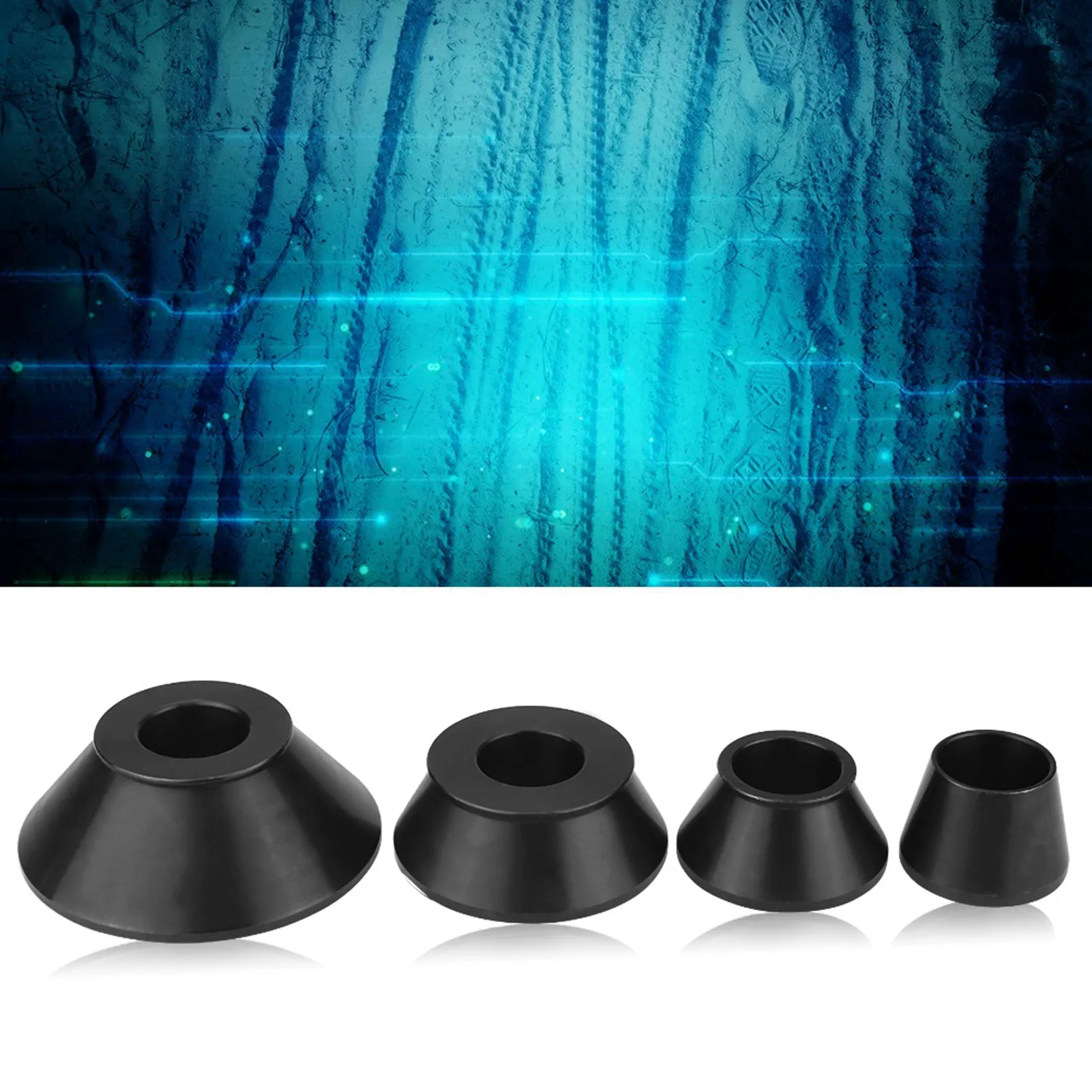 40mm Shaft Cone Taper Balancer Wheel Balancer Adapter Cones Standard Taper Cone Kit for 40mm Shaft Wheel Adapter Cones