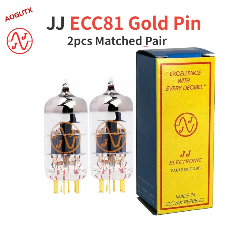 

JJ Gold Pin ECC81 может заменить 12AT7/ECC801S/6201/E81CC вакуумную трубку Аудио Аксессуары для усилителей Hi-Fi усилитель DIY Aogutx