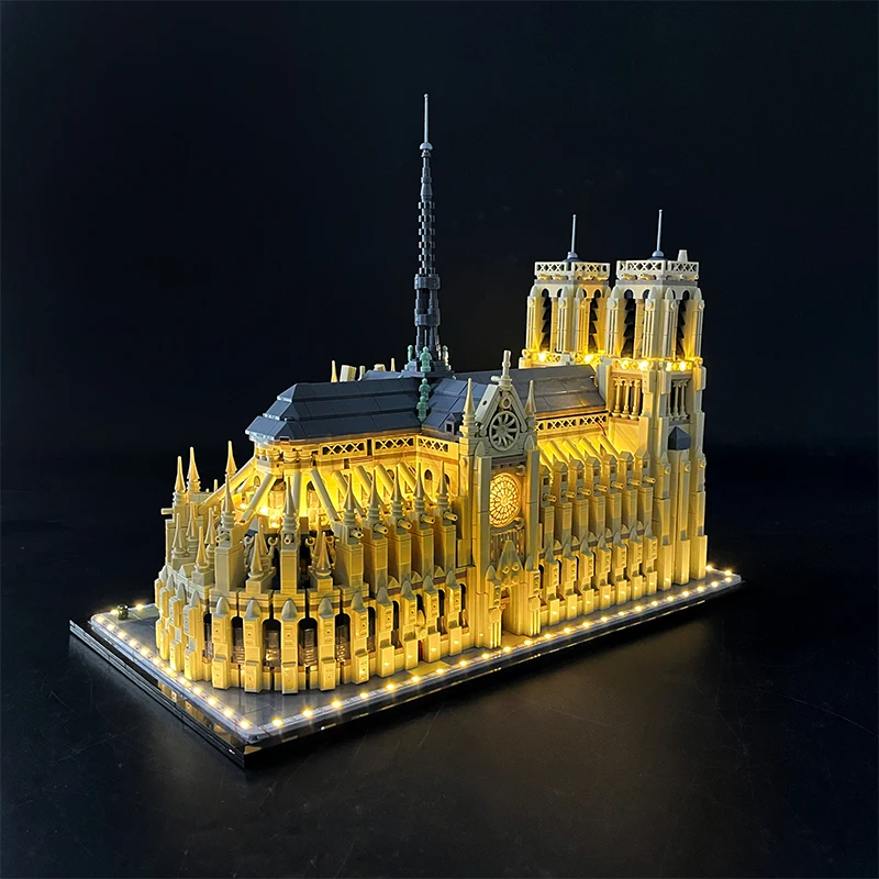 2024 New 21061 Notre Dame de Cathedral Model Kit iconic Paris landmark Architecture Building Blocks Bricks Toys For Children