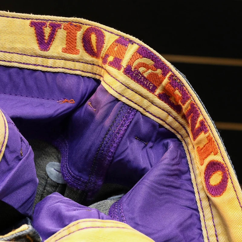 กางเกงยีนส์ทรงกระบอกเล็ก ผ้ายืด ทรงเข้ารูป สไตล์อเมริกัน คลาสสิก หรูหราเบาๆ รุ่นใหม่ประจำฤดูใบไม้ร่วง BBL9920 สำหรับผู้ชาย