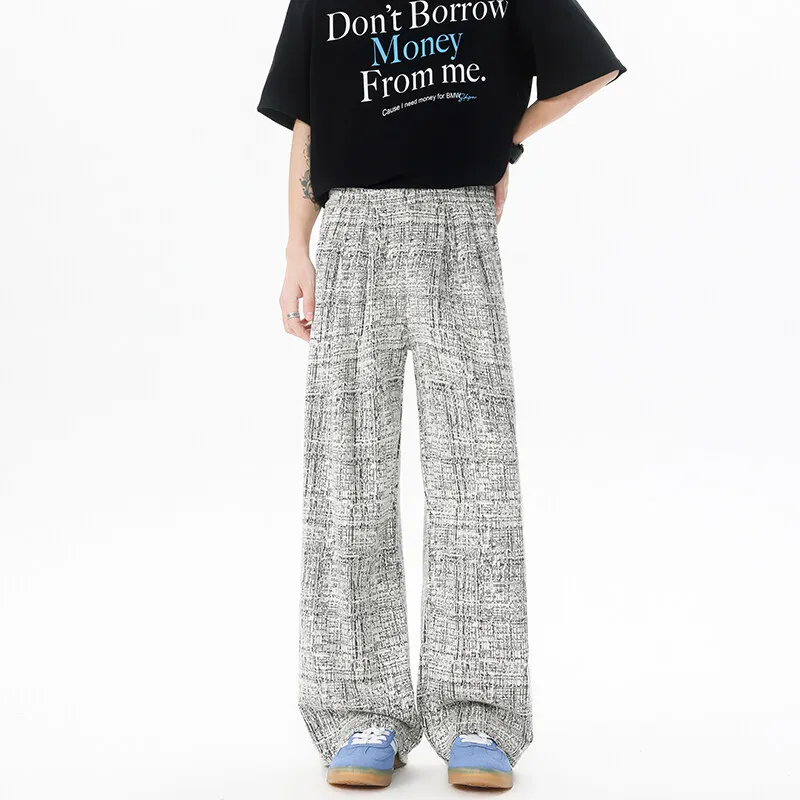 تصميم جديد للجنسين مستقيم الساق السراويل عارضة تنفس مريحة رواية النسيج الأزياء مريح العصرية الأنيقة Athleisure السراويل #2