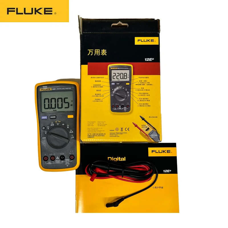 FLUKE 15B Plus /17B Plus/18B Plus/12E Plus Professional Multimeter Digital Capacitor Tester Voltmeter Digital AC/DC