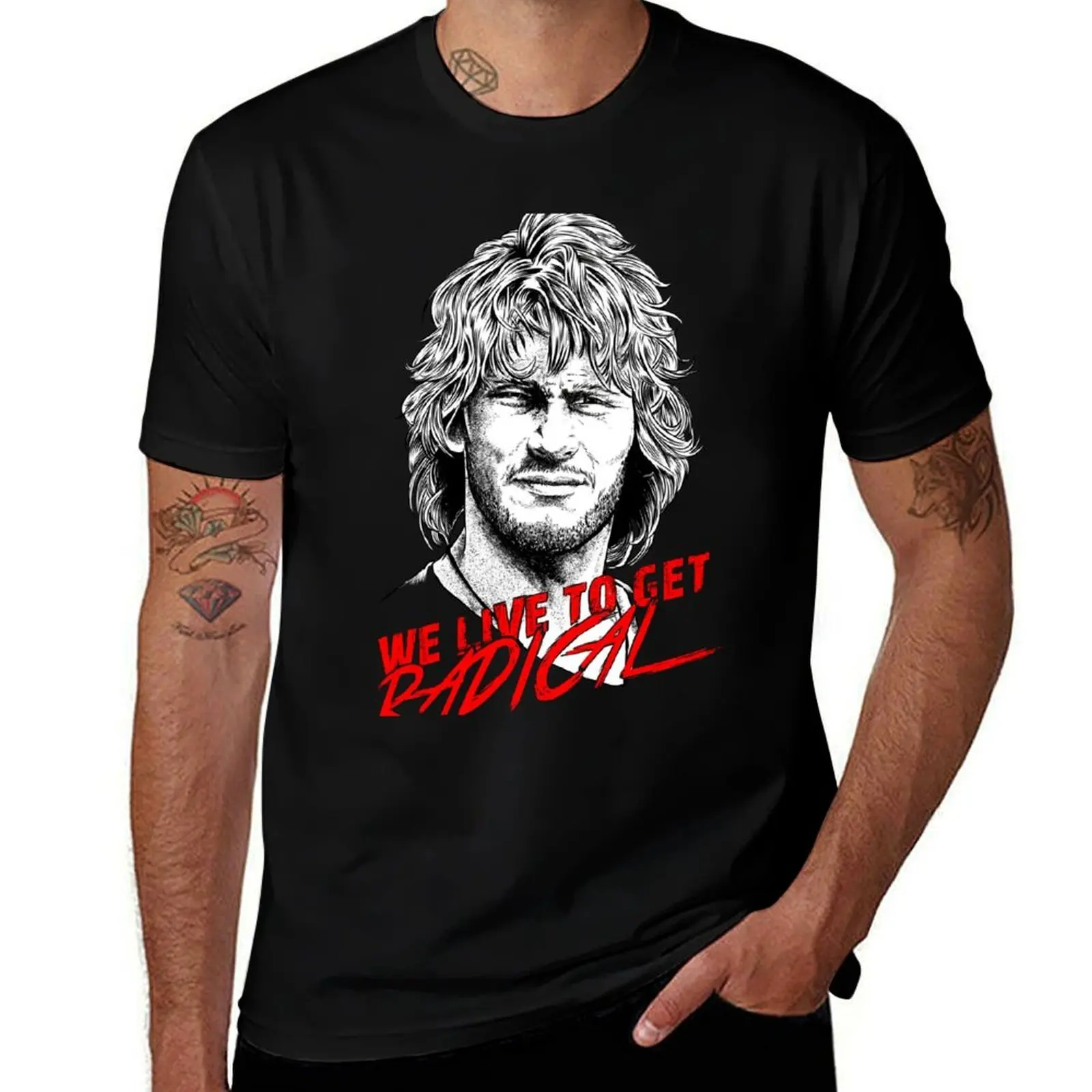 We Live To Get Radical T-Shirt Soft Touch Basic Cotton T-Shirt