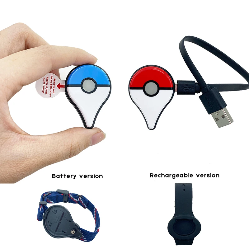 Auto and Manul Catch USB Rechargable For Pokemon Go Plus Wristband Bracelet Watch Bluetooth-Compatible Band Switch Game Accessor