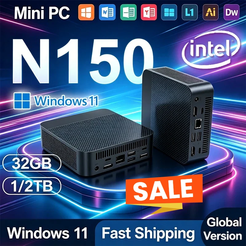 Pc Gaming Ram 32Gb - Mini PC N150 BARU Windows 11