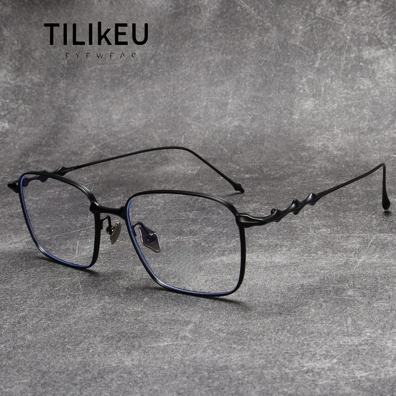 

Fashion Korean ABA Eyewear Eyeglass Pure Titanium Ultra-Light Retro Square Optical Glasses Frame Men Women Luxury Designer 2025