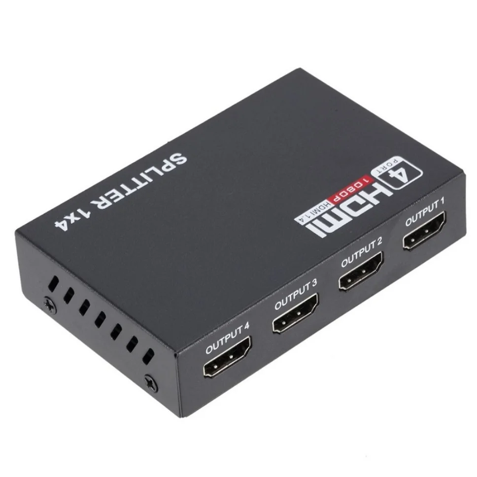 1080p hdmi-kompatibler splitter hdcp 1 in 4 out hdmi signal verstärker 1x4 hdmi video spliter konverter adapter für dvd ps3 xbox