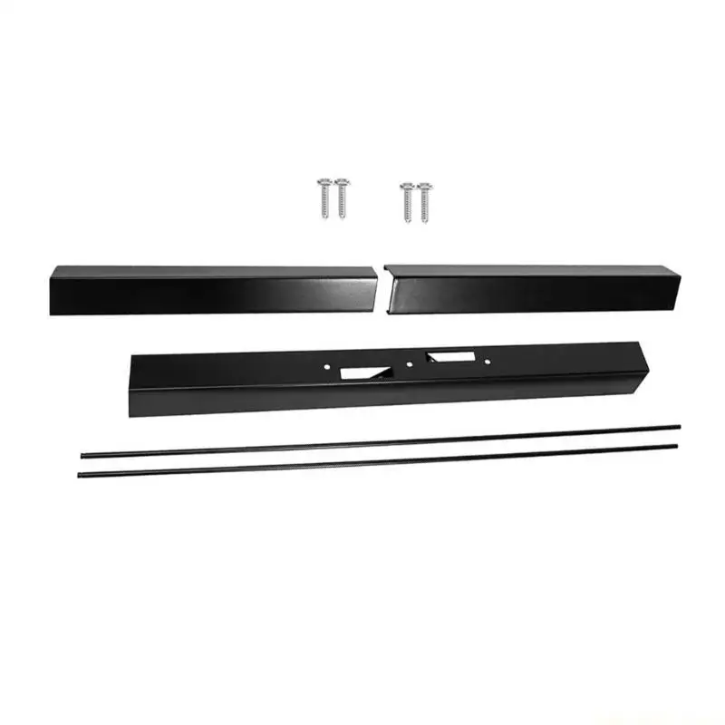 QX2E Durable Metal Rod Set Convenient and Modern Designed Adjustable Fireplaces Rod Kits for Installing Leveling Mesh Screens